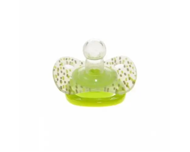 Suzeta silicon rotunda Minut Baby 0-6 + verde