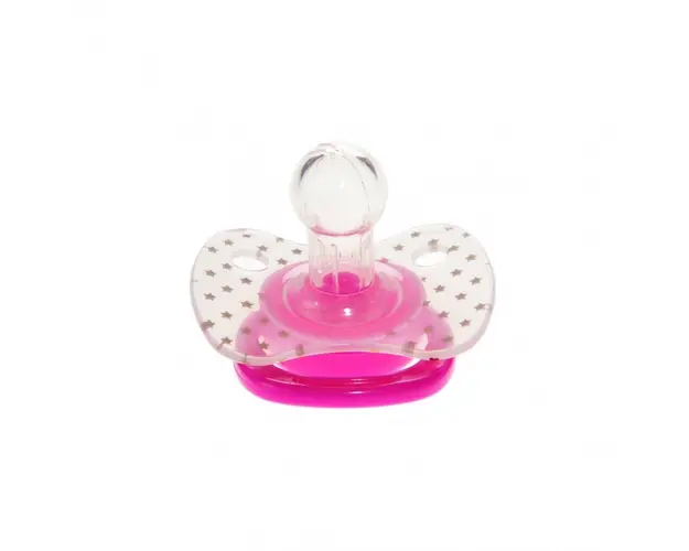 Suzeta silicon rotunda Minut Baby 12+ roz
