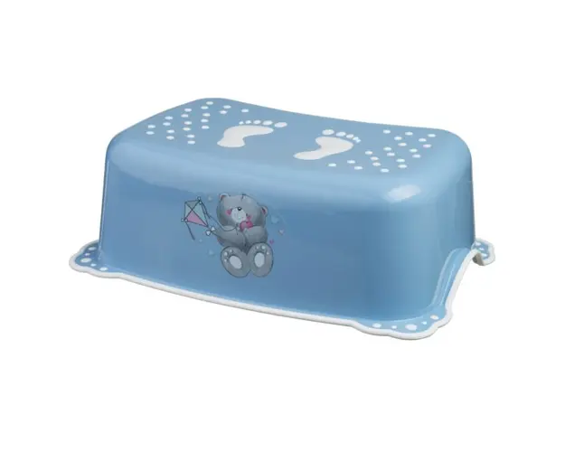 Taburet copii Bears Blue White antialunecare