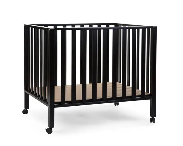 Tarc Childhome 94 cu roti 75x95 cm lemn black