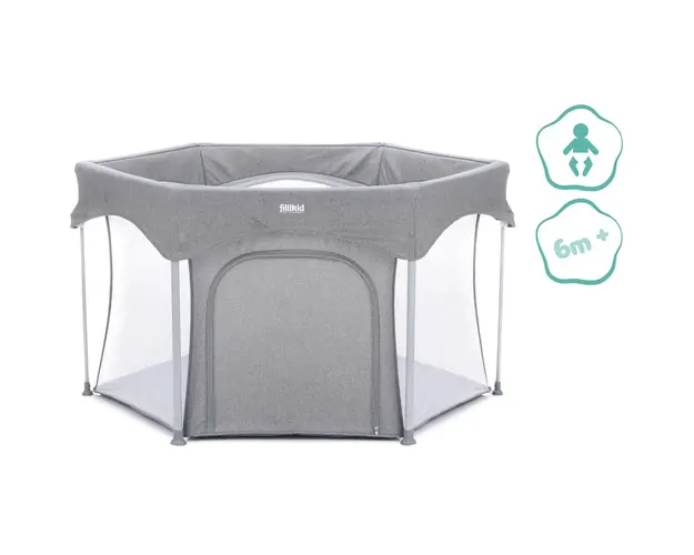 Tarc pentru copii Fillikid hexagonal pliabil 136x75 cm Atena