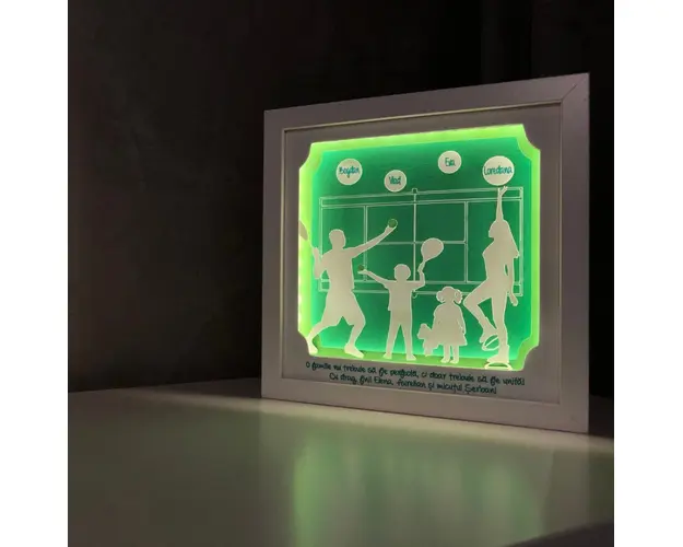 Tablou luminos Tenis 001