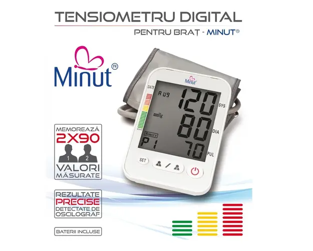 Tensiometru digital Minut pentru brat