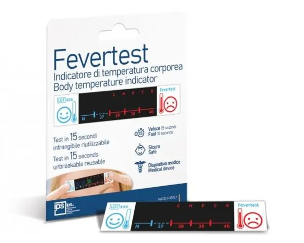 Termometru de frunte cu cristale lichide