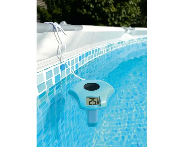 Termometru TFA digital plutitor pentru piscina cu mini-panou solar si acumulator