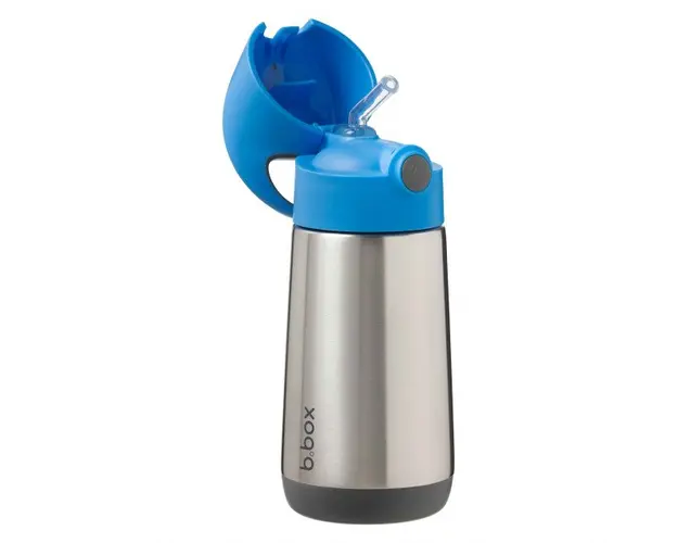 Termos cu pai B.Box +12 luni 350 ml albastru cu gri