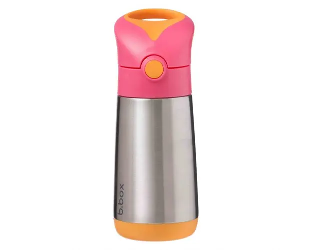 Termos cu pai B.Box +12 luni 350 ml roz cu portocaliu