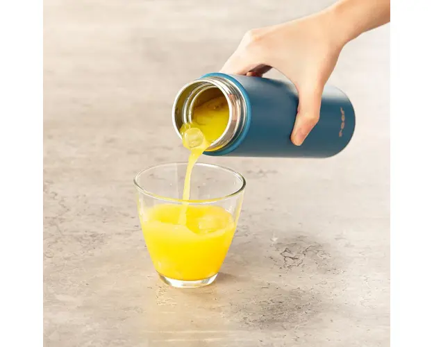 Termos din otel inoxidabil vidat Reer ColourDesign 450 ml albastru