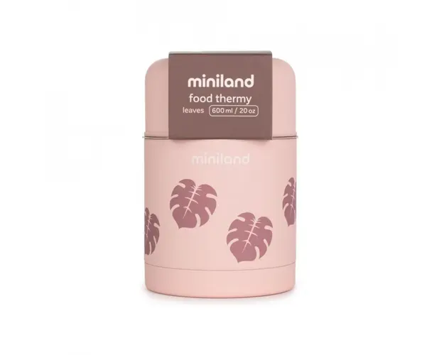 Termos mancare solida Miniland Terra Leaves 600 ml