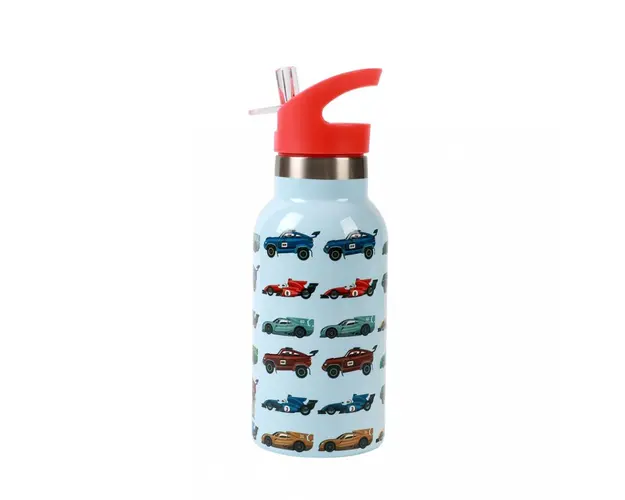 Termos pentru copii din otel inoxidabil design masini de curse 350 ml