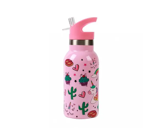 Termos pentru copii din otel inoxidabil design unicorn 350 ml