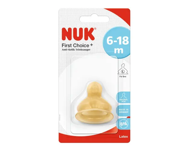 Tetina Nuk First Choice plus latex L2 6 luni+