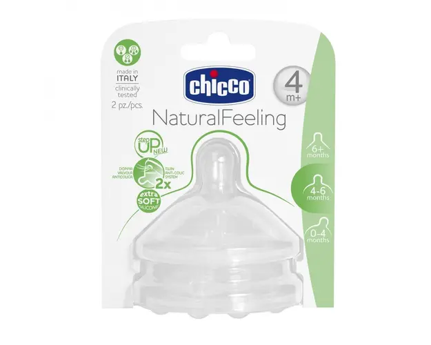 Tetina silicon Chicco STEP UP flux reglabil 4luni+ 2buc