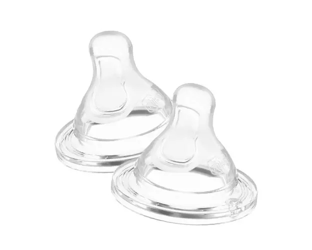 Tetine Chicco Physio Perfect5 anticolici silicon flux mediu 2 bucati 2 luni+