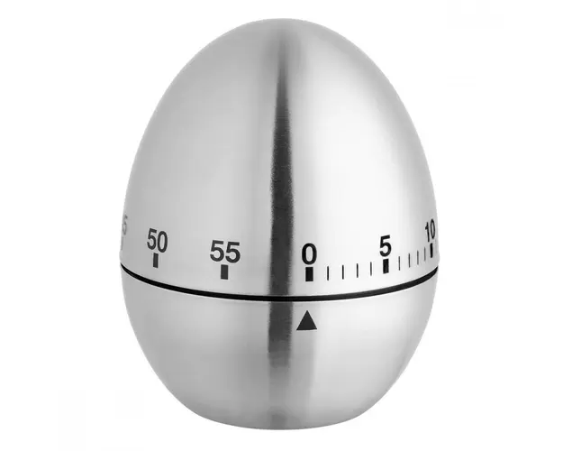 Timer analog pentru bucatarie din otel inoxidabil EGG Argintiu