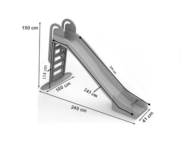 Tobogan 243 cm 01455017 greywhite