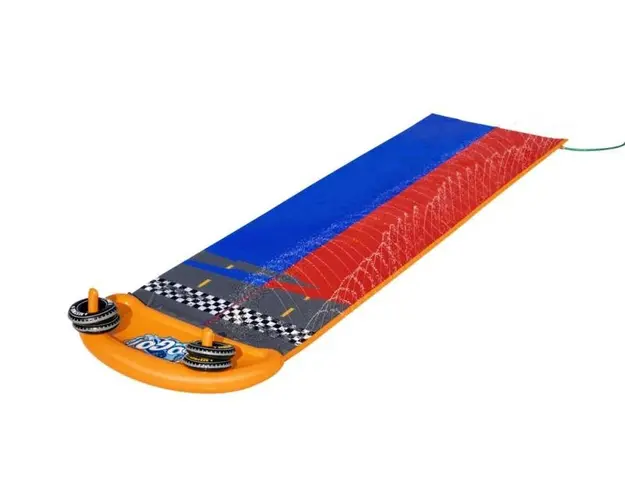 Tobogan dublu de apa pentru copii cu pulverizatoare de apa Bestway 52391 4.88 metri