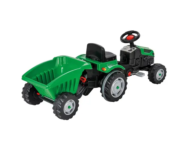 Tractor cu pedale si remorca Pilsan Active with Trailer 07-316 green