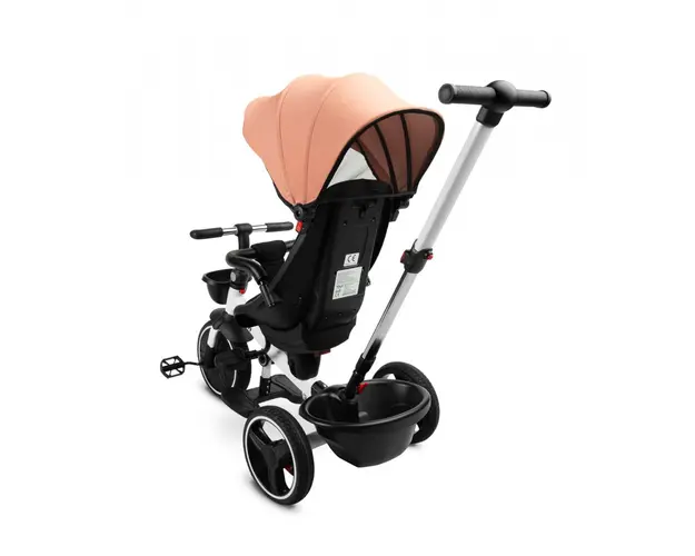 Tricicleta cu maner parental si scaun reversibil Toyz Dash roz