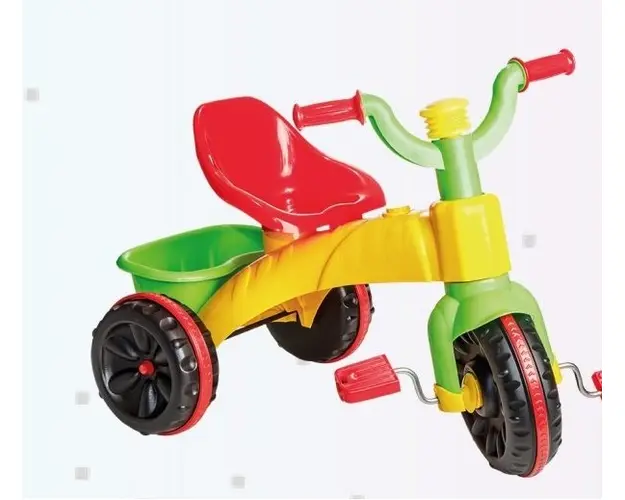 Tricicleta cu pedale Super Enduro multicolor