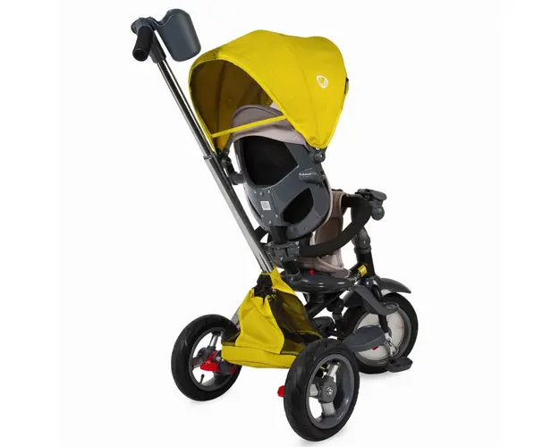 Tricicleta multifunctionala 4 in 1 cu sezut reversibil Coccolle Velo Air Mustar