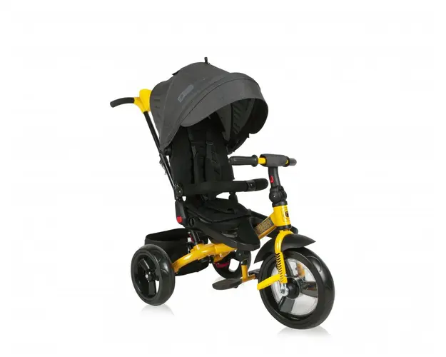 Tricicleta multifunctionala 4 in 1 Jaguar Black Yellow