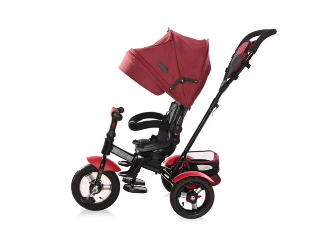 Tricicleta multifunctionala 4 in 1 Neo Air roti mari cu camera Red Black Luxe