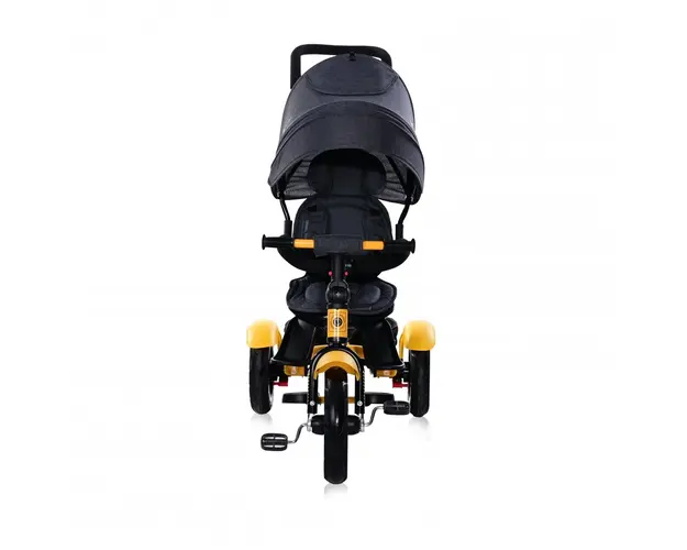 Tricicleta multifunctionala 4 in 1 Neo Air roti mari cu camera Yellow Black