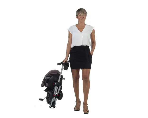 Tricicleta ultrapliabila Qplay Nova Rubber negru