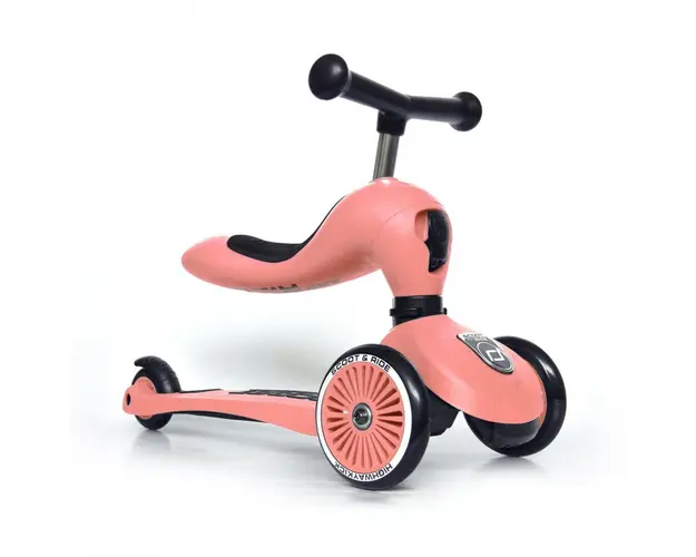 Trotineta copii transformabila 2 in 1 Scoot Ride HighwayKick 1 Peach