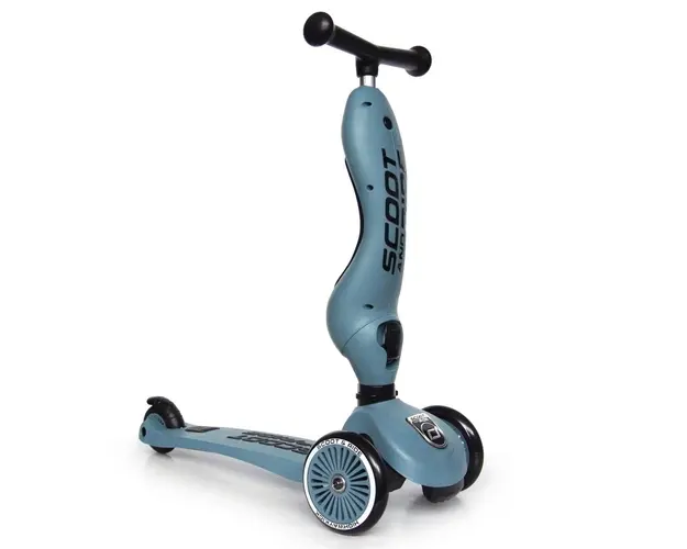 Trotineta copii transformabila 2 in 1 Scoot Ride HighwayKick 1 Steel
