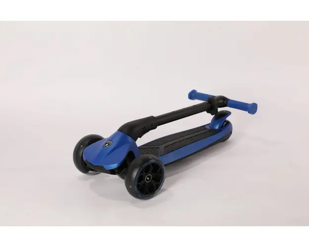 Trotineta Lamborghini 3 roti cadru aluminiu albastra