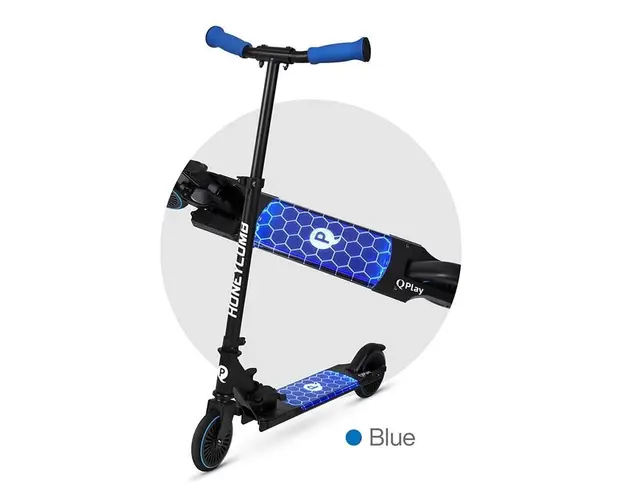 Trotineta led QPlay Honeycomb Albastru
