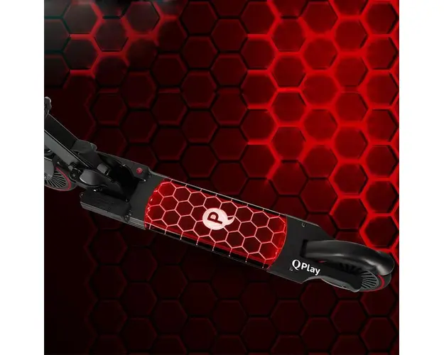 Trotineta led Qplay Honeycomb Rosu