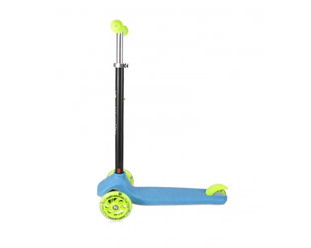 Trotineta pentru copii Yuppee roti cu lumini pliabila Blue Green