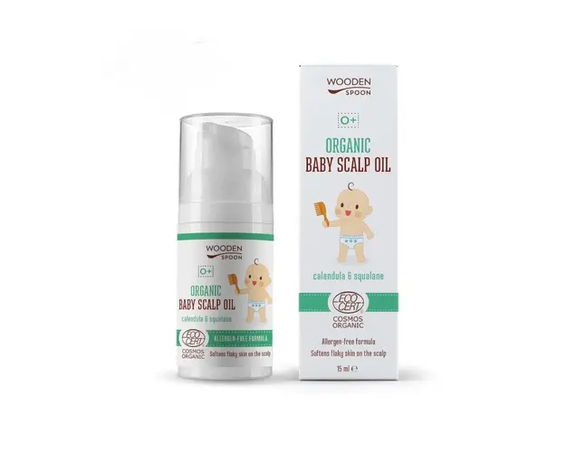 Ulei pentru scalpul bebelusilor Wooden Spoon bio15ml