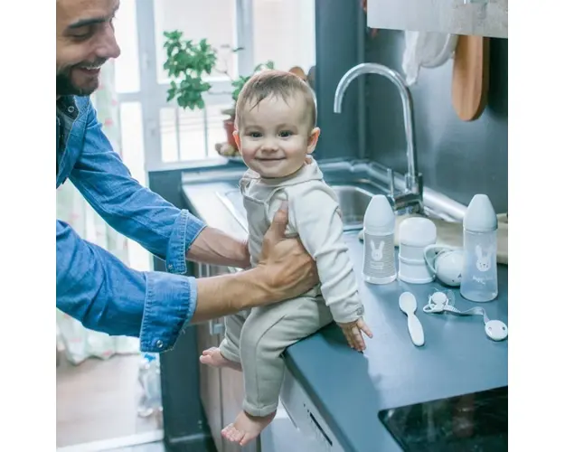 Set hranire nou nascut Hygge Suavinex Welcome baby gri