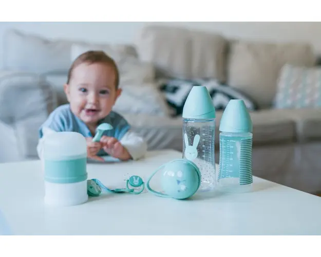 Set hranire nou nascut Hygge Suavinex Welcome baby verde