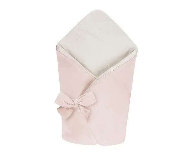 Wrap Babyhorn nou nascut din in paturica de infasat cu doua fete Alb si Sepia Rose