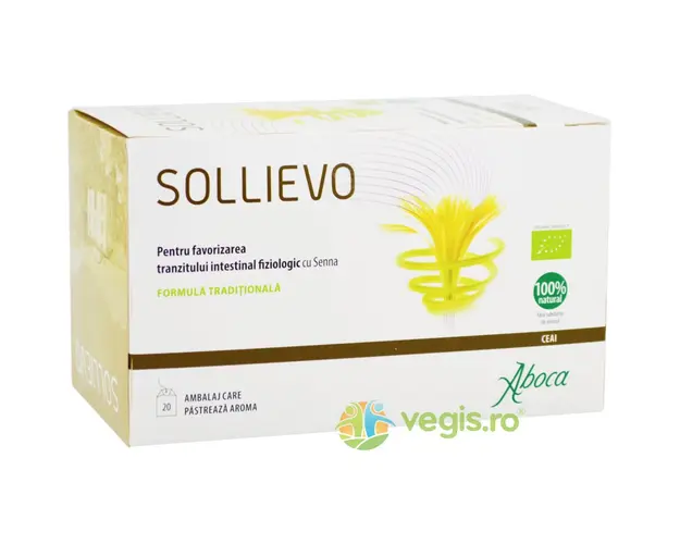 Ceai Sollievo pentru Favorizarea Tranzitului Intestinal cu Senna Ecologic/Bio 20dz