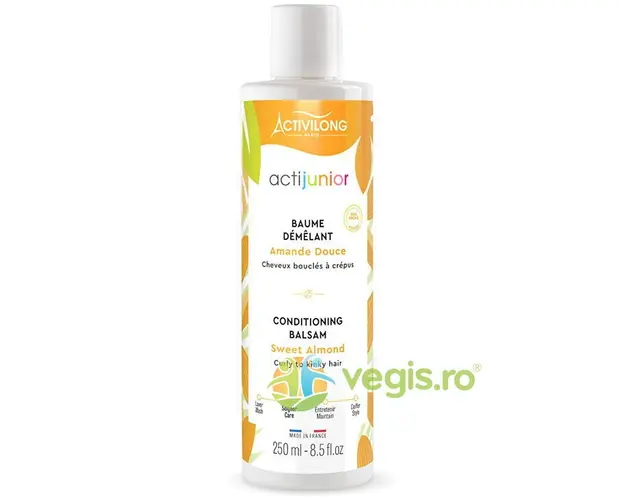 Balsam pentru Descurcarea Parului Cret cu Migdale pentru Copii Actijunior 250ml