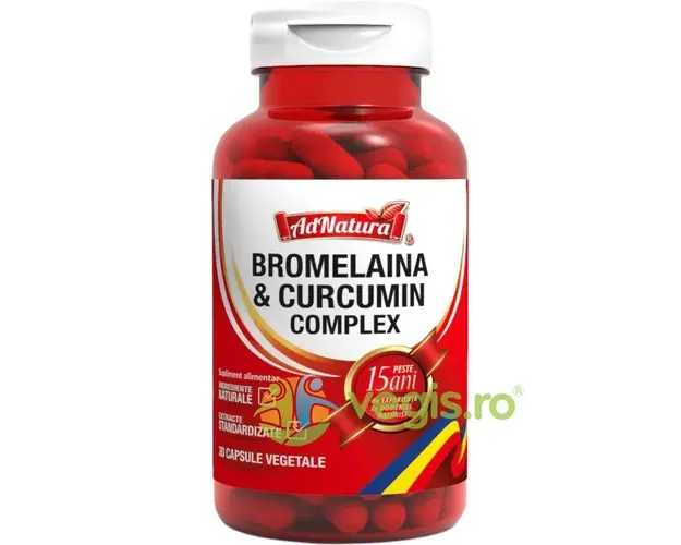 Bromelaina si Curcumin Complex 30cps