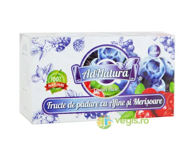 Ceai Fructe de Padure cu Afine si Merisoare 20dz