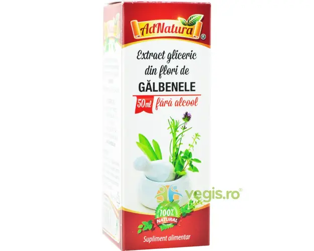 Extract Gliceric de Galbenele fara Alcool 50ml