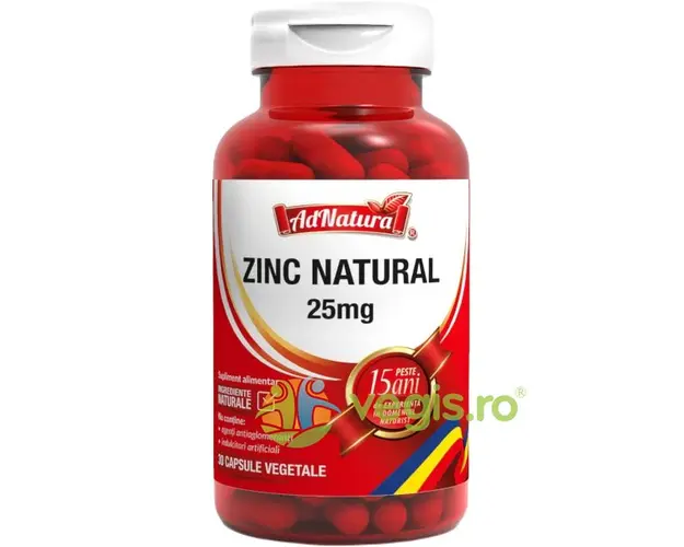 Zinc Natural 25mg 30cps