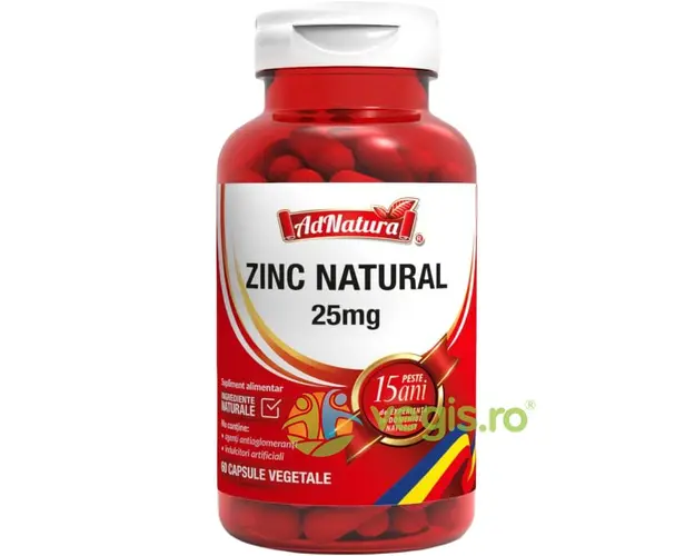 Zinc Natural 25mg 60cps