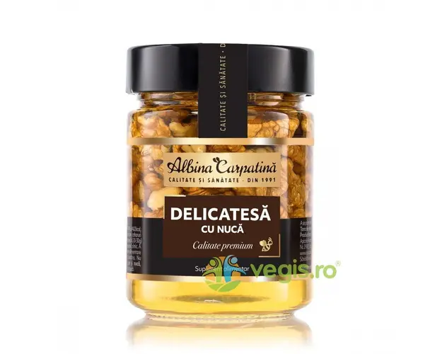 Delicatesa Miere de Salcam cu Nuca 350g