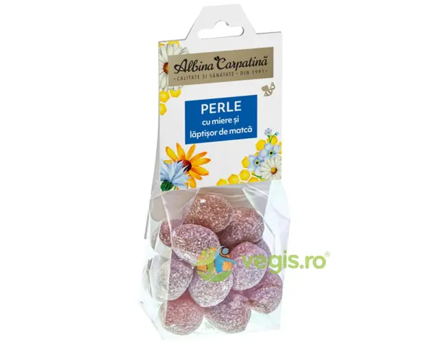Perle (Bomboane) cu Miere si Laptisor de Matca 100g