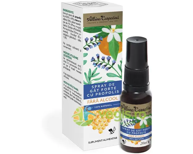 Spray de Gat Forte cu Propolis fara Alcool 20ml