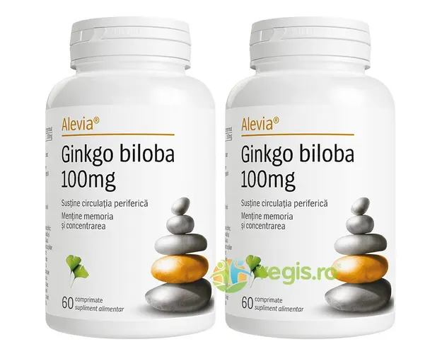 Pachet Ginkgo Biloba 100mg 60cps+60cps